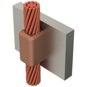 Cable a superficie de acero vertical VV