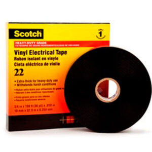 Scotch® Cinta Eléctrica para Tareas Pesadas 22-2x36YD, 2 pulg x 36 yd (51 mm x 32,9 m)