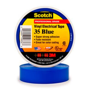Cinta con Código de Color Eléctrica de Vinilo -Azul-3/4 pulg x 66 pies (19 mm x 20,1 m)